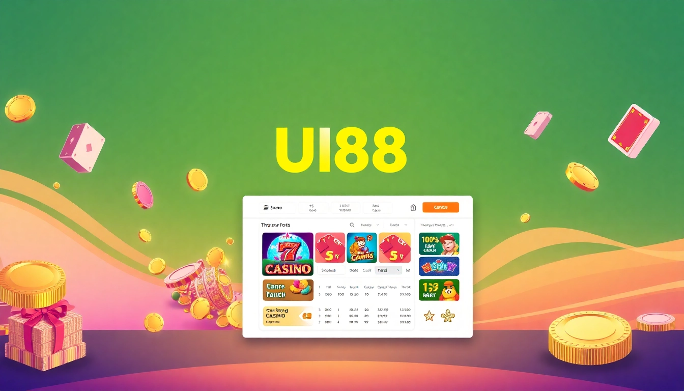 Connect with UU88 online casino platform showcasing user-friendly interface and vibrant graphics for engaging gameplay and safety assurance.