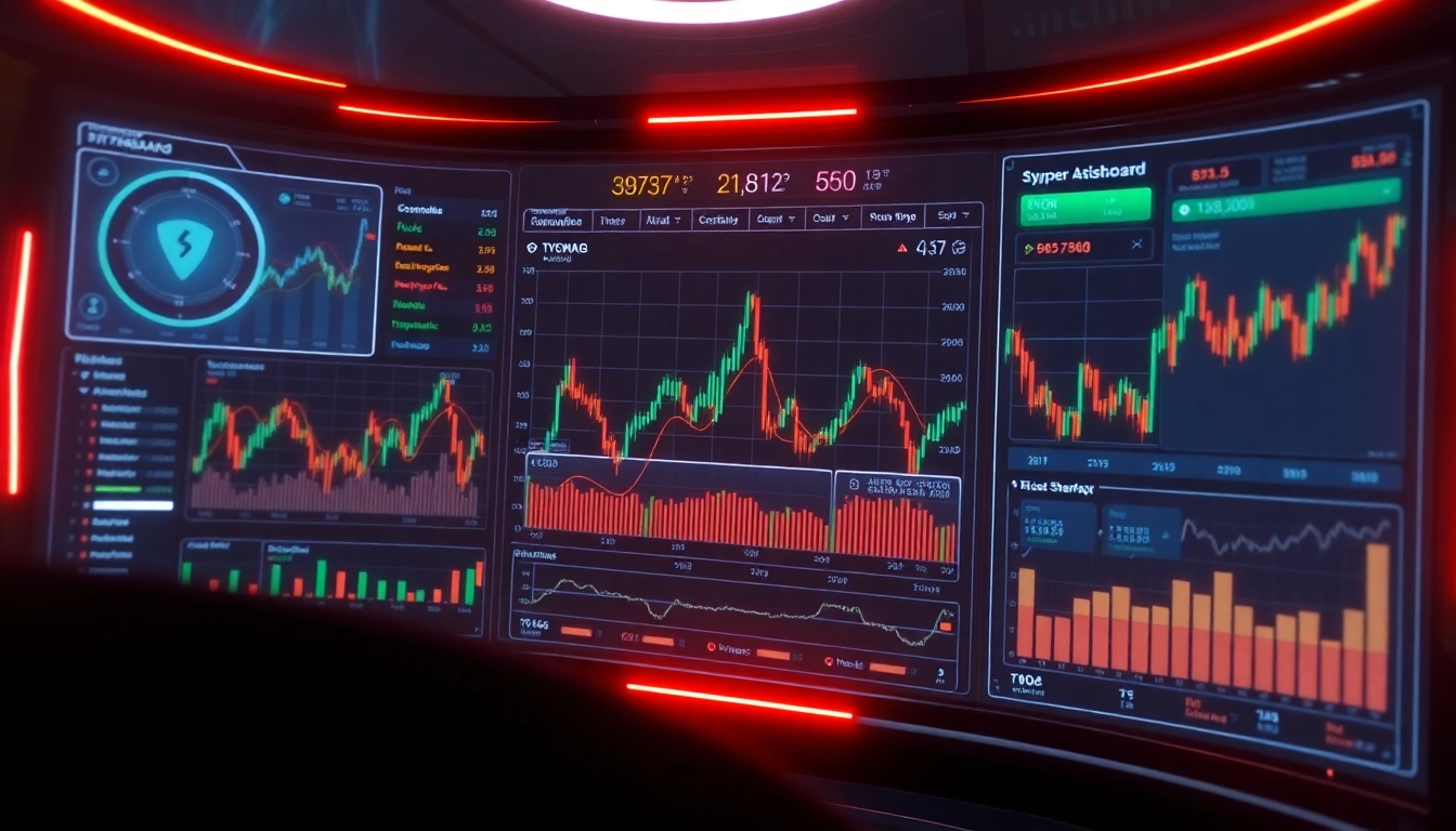 AICoin logo on a dynamic crypto trading interface with real-time market data and colorful charts, showcasing efficient trading tools.
