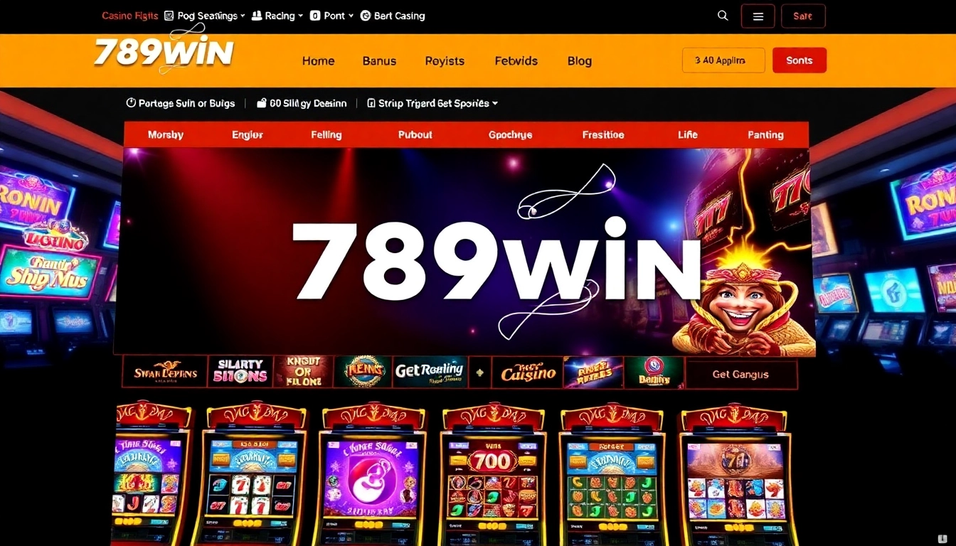 789win online casino platform showcasing slot machines and live betting for an engaging gaming experience.