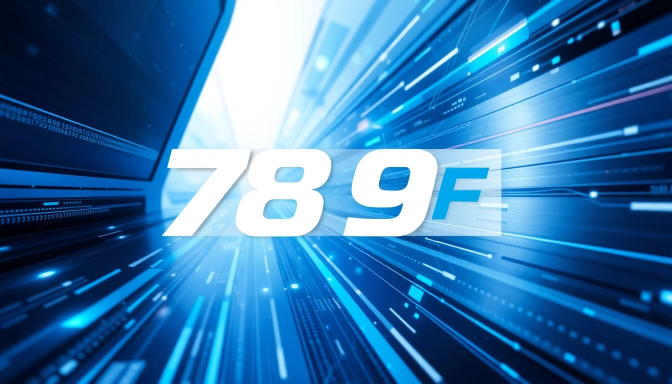 789F logo displayed on a sleek digital interface symbolizing cutting-edge technology and seamless service integration for users.