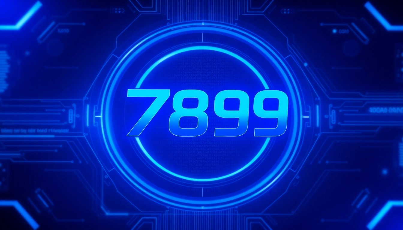 Dynamic 789F branding logo displayed on a professional digital interface, highlighting cutting-edge technology features