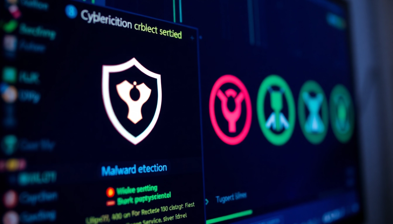 Shield with binary code over https://sys32win.com/ cybersecurity threat analysis and malware detection scene illustrating digital protection.