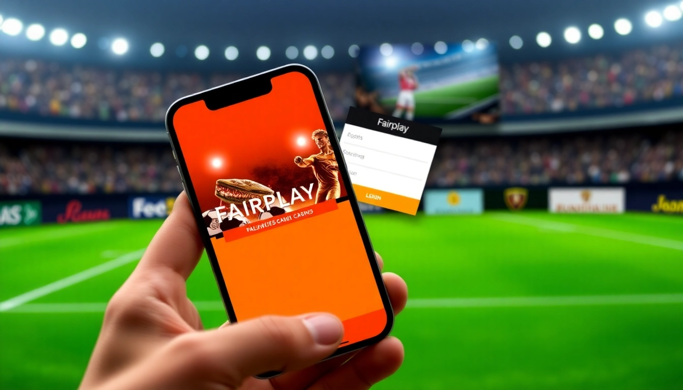 Fairplay login page showcasing India's top sports betting platform with vibrant orange and black colors for easy navigation and user engagement.