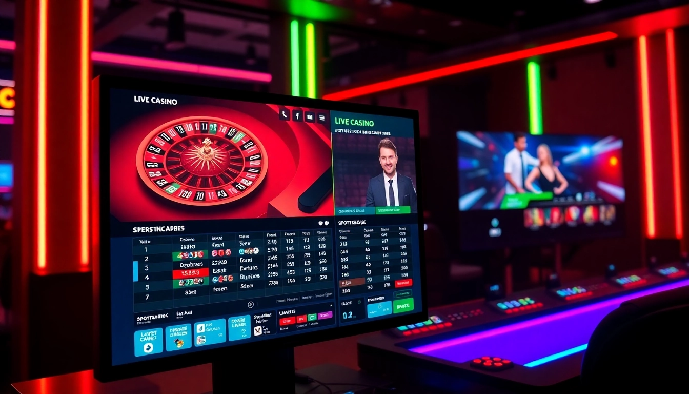 Sky Exchange live casino with roulette wheel and sports odds displayed, engaging and fast-paced gaming scene for players seeking real-time betting excitement.
