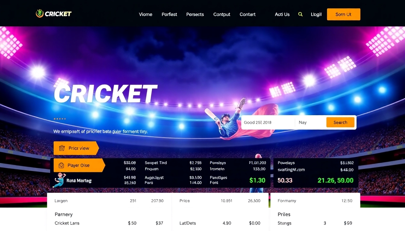 Cricbet99 online betting platform with cricket players, odds, and digital betting interface for